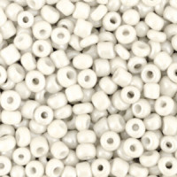 Glass seed beads 8/0 (3mm) White